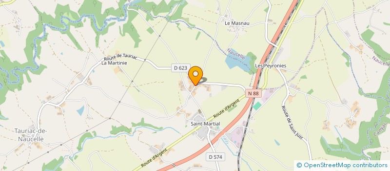 localisation de l'entreprise PORC SEGALA  TAURIAC-DE-NAUCELLE