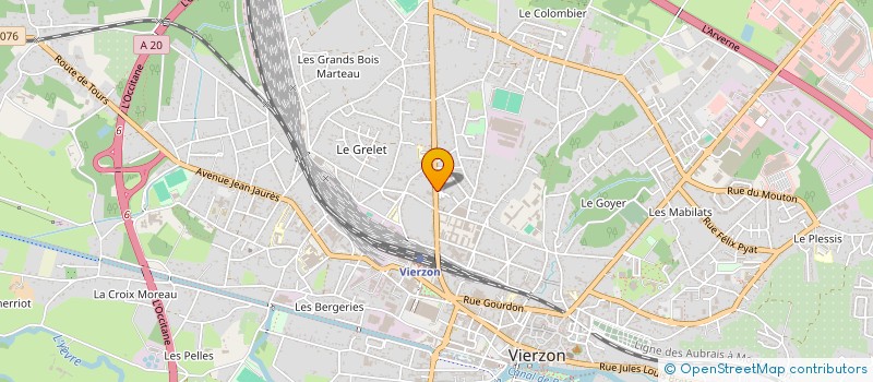 localisation de l'entreprise PORCELAINE FERRAND à VIERZON