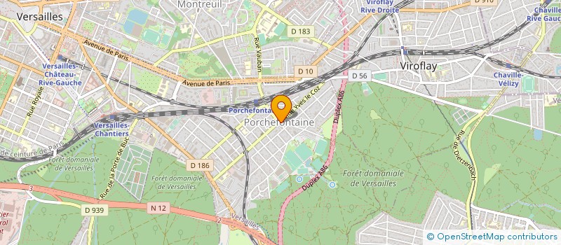 localisation de l'entreprise PORCHE CYBER NET à VERSAILLES