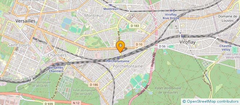 localisation de l'entreprise PORCHEFONTAINE à VERSAILLES