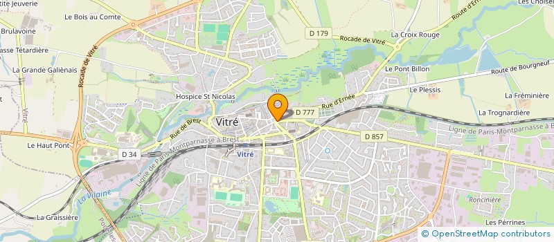 localisation de l'entreprise PORCHER  VITRE
