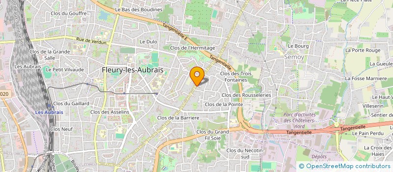 localisation de l'entreprise PORCHER AUTOMOBILE à ORLEANS