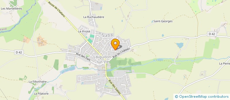 localisation de l'entreprise PORCHER SARL à LANDEVIEILLE