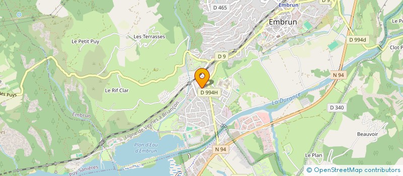 localisation de l'entreprise PORCIERO - PLOUVIER  EMBRUN