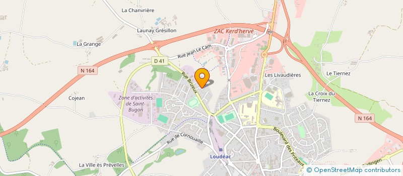localisation de l'entreprise PORCIMMO à LOUDEAC