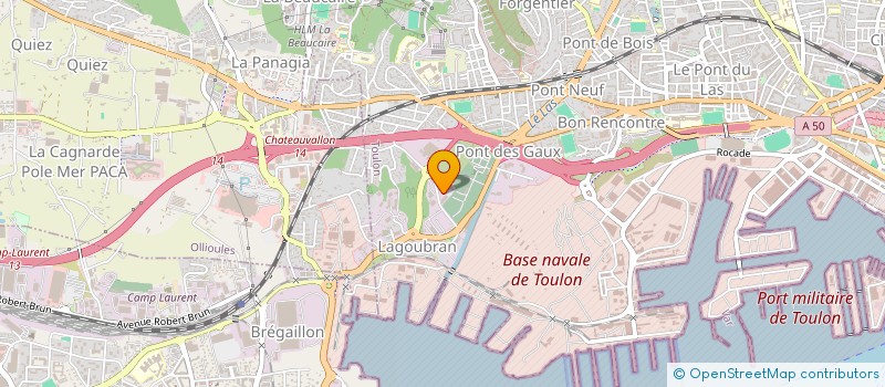 localisation de l'entreprise PORCS ET SALAISONS DU MIDI à TOULON
