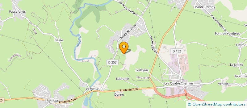 localisation de l'entreprise PORCYTRAC  NAUCELLES