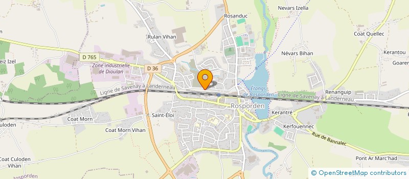 localisation de l'entreprise PORDENOUEST  ROSPORDEN