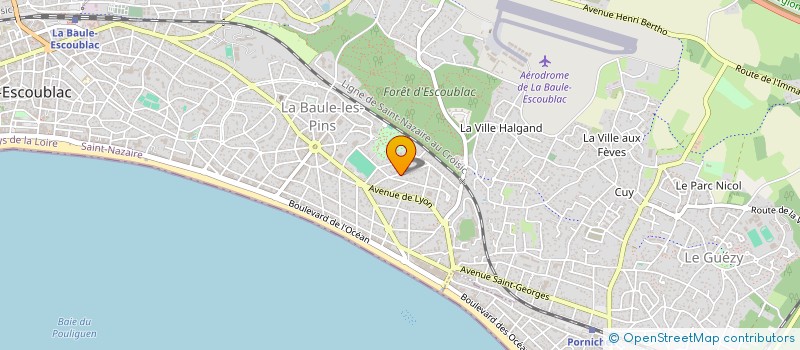 localisation de l'entreprise PORDIC  LA BAULE-ESCOUBLAC