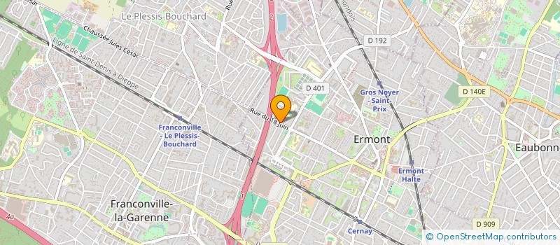 localisation de l'entreprise POREA  ERMONT