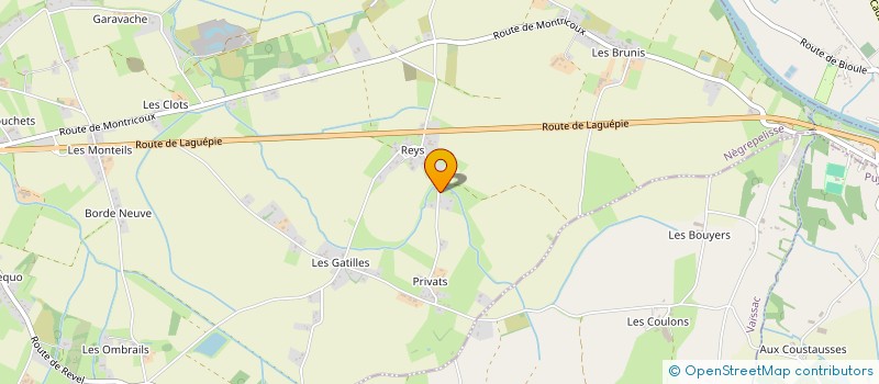 localisation de l'entreprise POREE IMMOBILIER  NEGREPELISSE