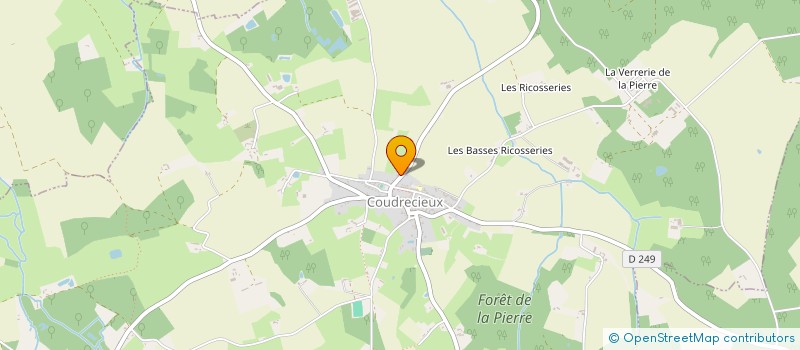 localisation de l'entreprise POREE VALENTIN  COUDRECIEUX