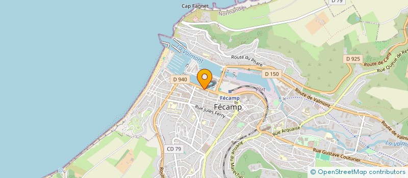 localisation de l'entreprise PORET  FECAMP