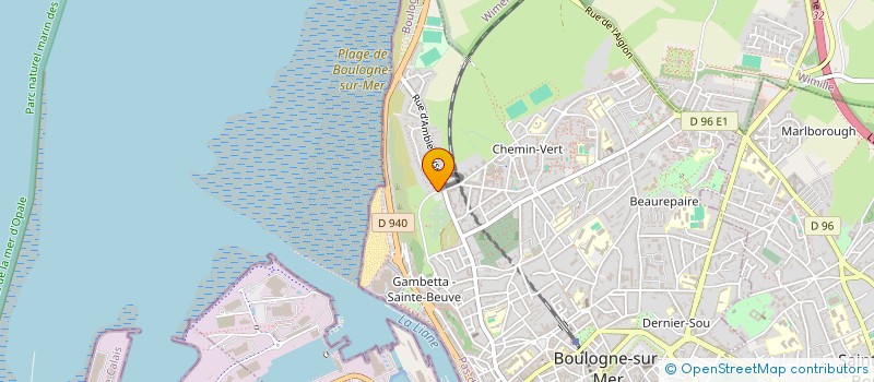 localisation de l'entreprise PORET & FRERES  BOULOGNE-SUR-MER