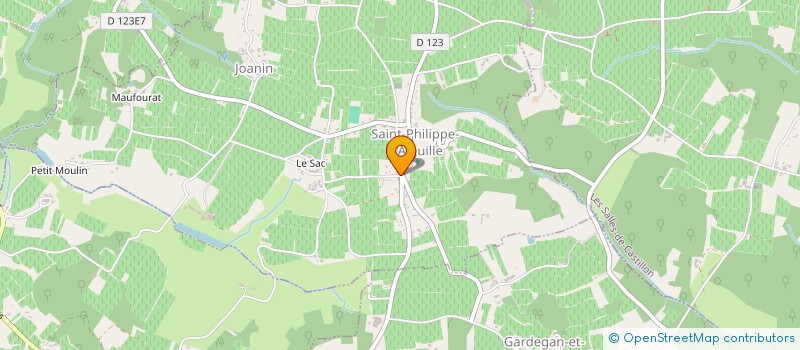 localisation de l'entreprise PORETTO ET FILS  SAINT PHILIPPE D AIGUILHE