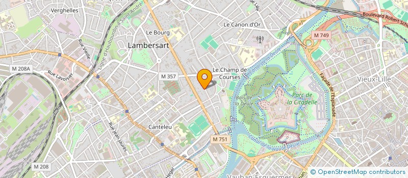 localisation de l'entreprise POREV à LAMBERSART