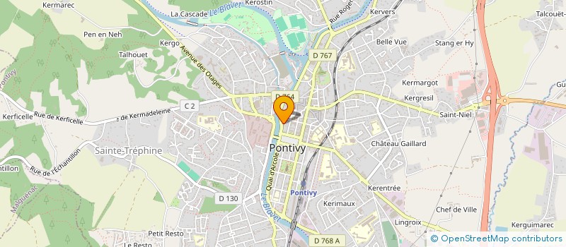 localisation de l'entreprise PORH GALBEL  PONTIVY
