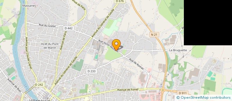 localisation de l'entreprise PORINETIA 47  VILLENEUVE-SUR-LOT