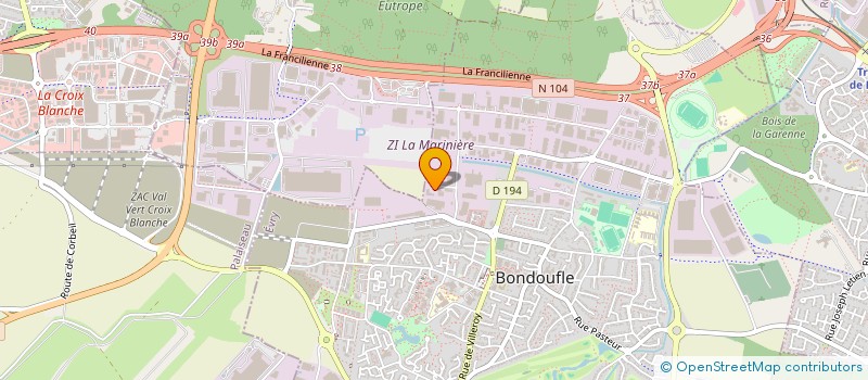 localisation de l'entreprise PORITE EUROPE à BONDOUFLE