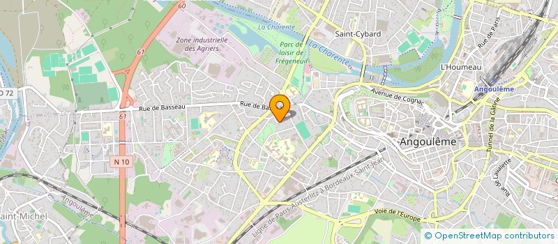 localisation de l'entreprise PORLAUREM à ANGOULEME