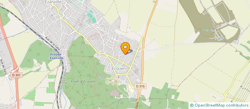 localisation de l'entreprise PORLIER à ECOUEN