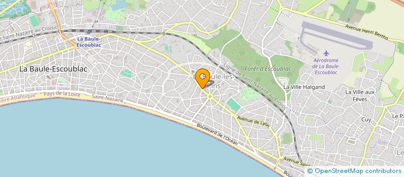 localisation de l'entreprise PORNIC  LA BAULE-ESCOUBLAC