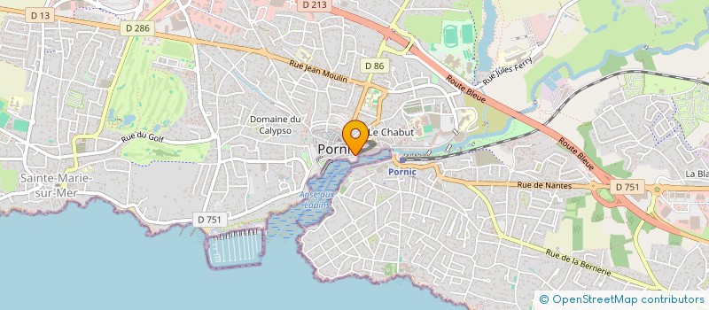 localisation de l'entreprise PORNIC SOUVENIRS à PORNIC