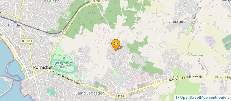localisation de l'entreprise PORNICHET FOOT LOISIR  PORNICHET