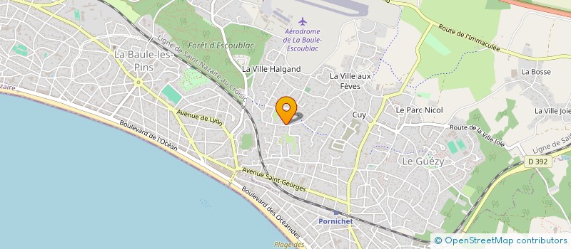 localisation de l'entreprise PORNICHET PECHE EN MER à LA BAULE-ESCOUBLAC