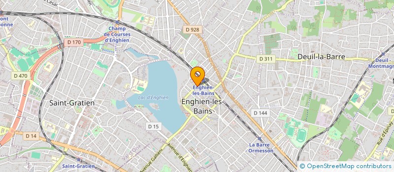 localisation de l'entreprise POROS à ENGHIEN-LES-BAINS