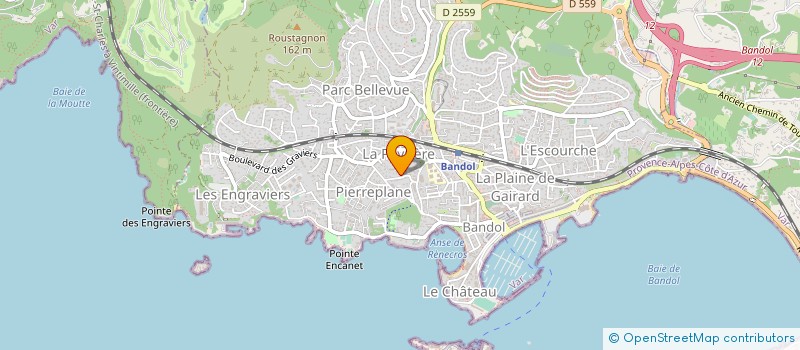 localisation de l'entreprise PORQUEROLLES à BANDOL