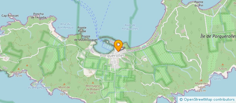 localisation de l'entreprise PORQUEROLLES ANIMATION à HYERES