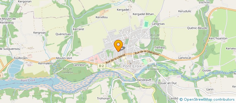 localisation de l'entreprise PORS GOYEN  PONT-CROIX