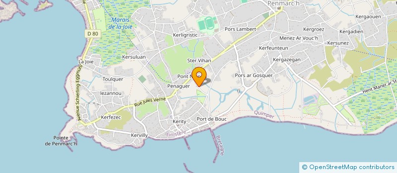 localisation de l'entreprise PORSCARN  PENMARCH