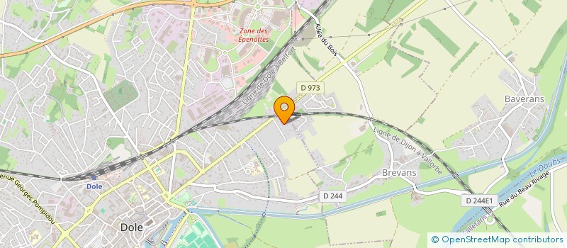 localisation de l'entreprise PORSCHE CLUB BOURGOGNE-FRANCHE-COMTE à DOLE