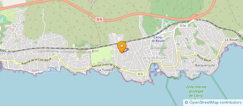 localisation de l'entreprise PORSIMMO  CARRY-LE-ROUET