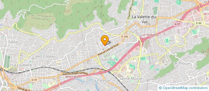 localisation de l'entreprise PORT D'ATTACHE  TOULON