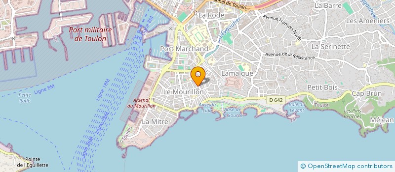 localisation de l'entreprise PORT D ATTACHE à TOULON