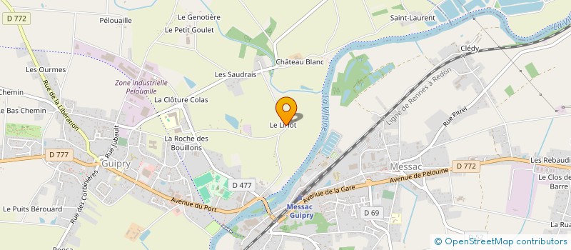 localisation de l'entreprise PORT LOCKER  GUIPRY-MESSAC