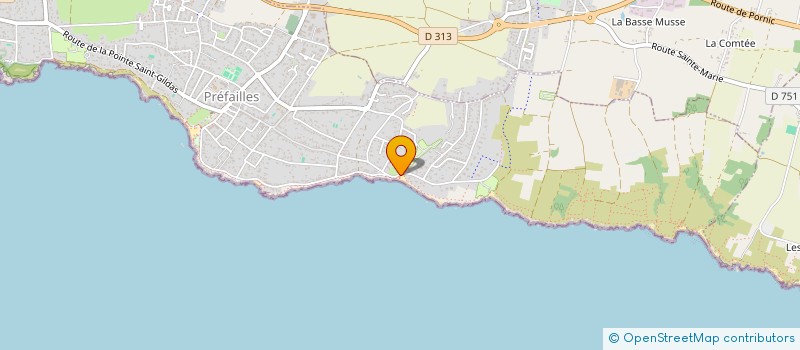 localisation de l'entreprise PORT MELEU PREFAILLES  PREFAILLES