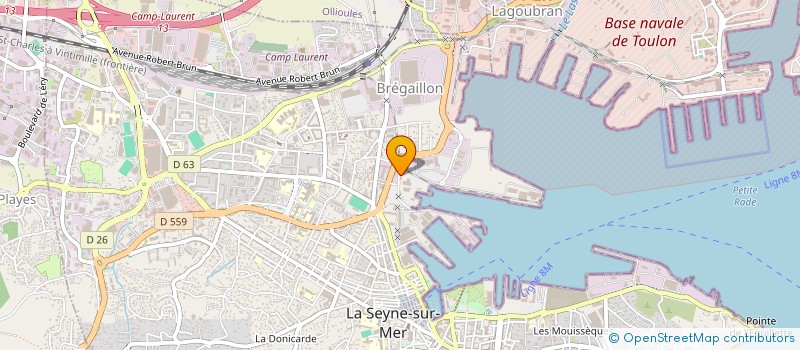localisation de l'entreprise PORT NAUTIC à LA SEYNE-SUR-MER