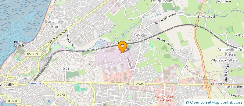 localisation de l'entreprise PORT STL NAUTISME  GRANVILLE