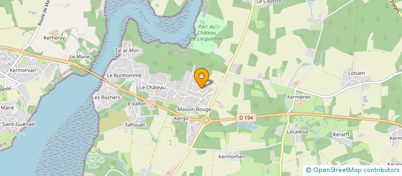 localisation de l'entreprise PORT - THOMAS  MERLEVENEZ