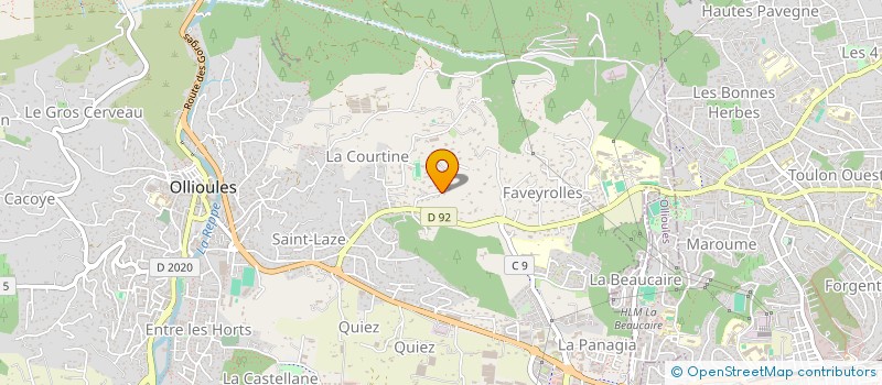 localisation de l'entreprise PORT UNITY SCI  OLLIOULES