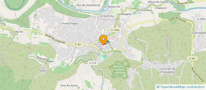 localisation de l'entreprise PORTA DE L'AUCHA  LES VANS