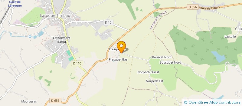 localisation de l'entreprise PORTACOMARO-POURRET  LAROQUE-TIMBAUT