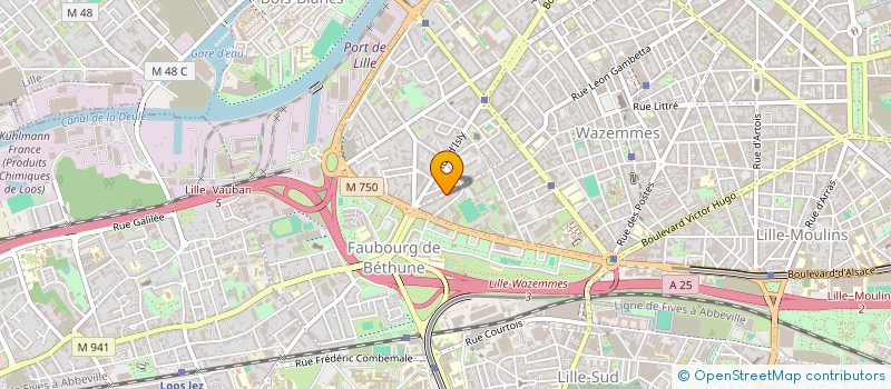 localisation de l'entreprise PORTADOM SARL à LILLE