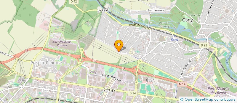 localisation de l'entreprise PORTAGE  OSNY