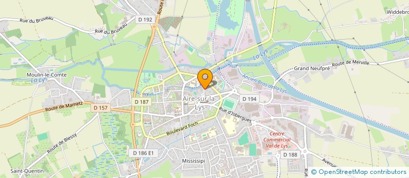 localisation de l'entreprise PORTAGE DE REPOS  AIRE-SUR-LA-LYS