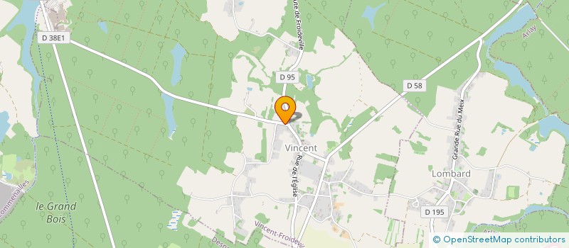 localisation de l'entreprise PORTAGEUR  VINCENT-FROIDEVILLE